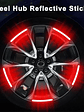 20Pcs/set Colorful Car Motorcycle Wheel Hub Reflective Strips Stickers Car Styling Decal Sticker Auto Moto Decor Decals - thumbnail 3