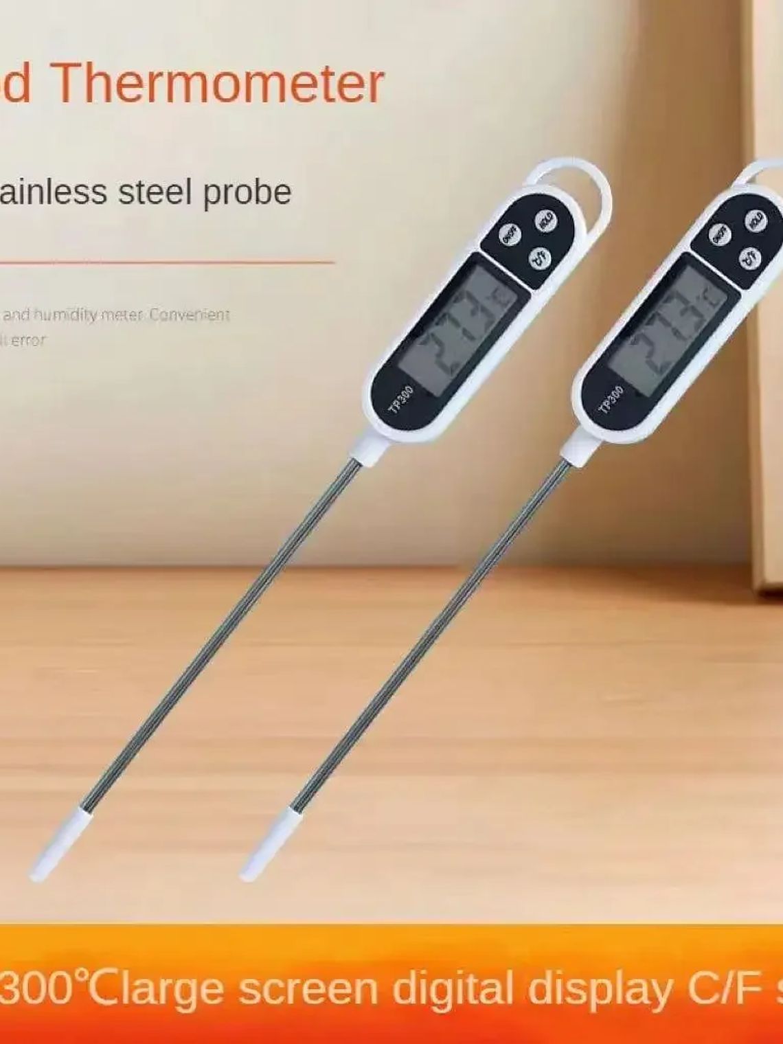 Stainless Steel Probe Food Thermometer 3