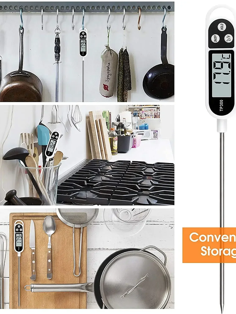 Stainless Steel Probe Food Thermometer 4