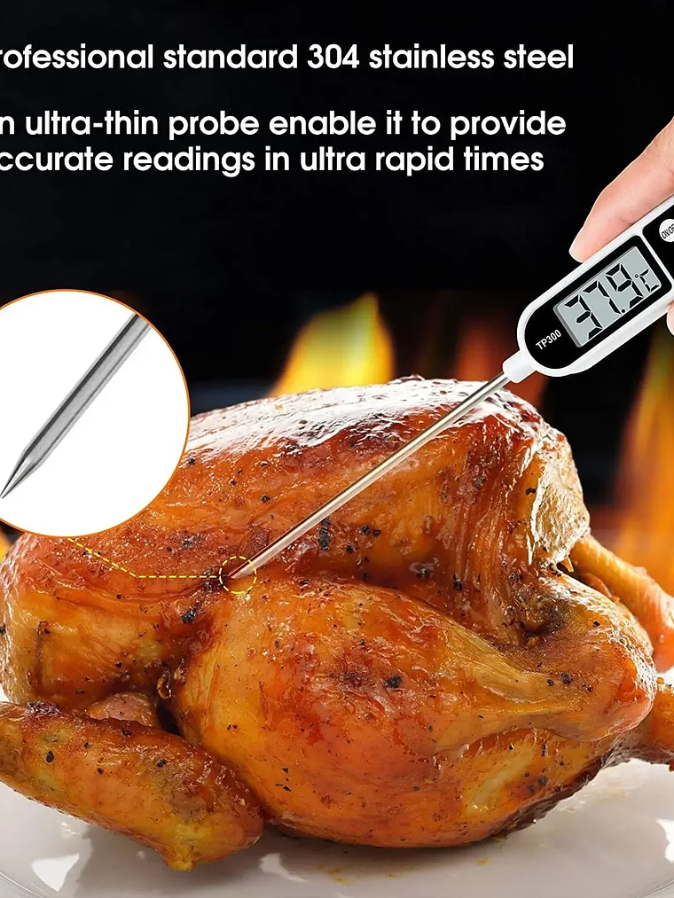 Stainless Steel Probe Food Thermometer 6
