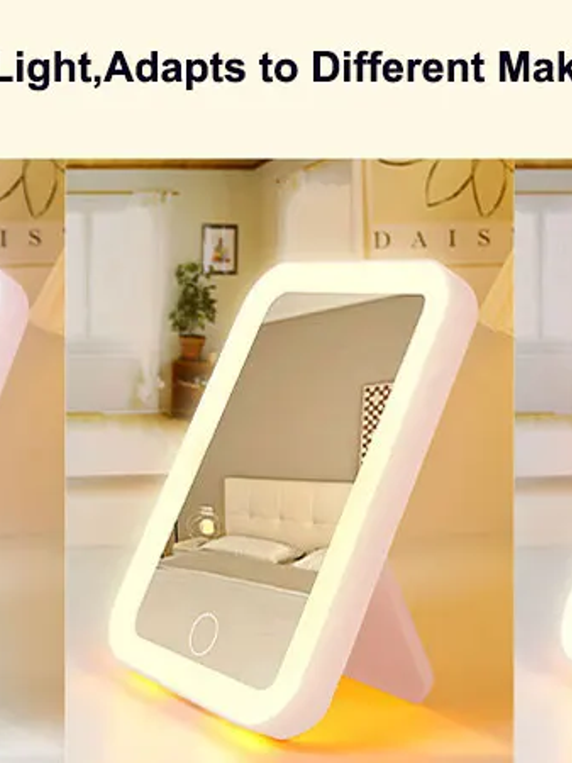 LED Vanity Mirror – portable, USB-rechargeable 4