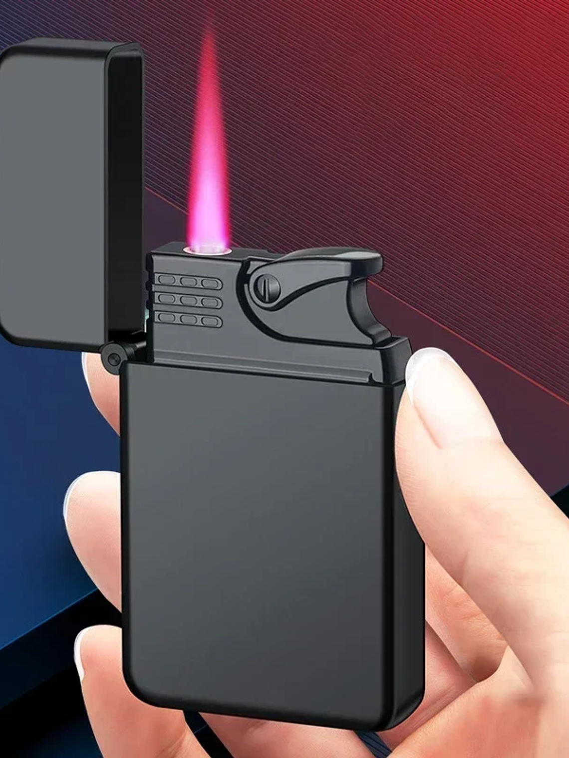 Windproof  Waterproof Metal Lighter Electroplated Dragon Embossed Pattern Red Fire Direct Cigar Lighter Men Smoke Accesoires 1