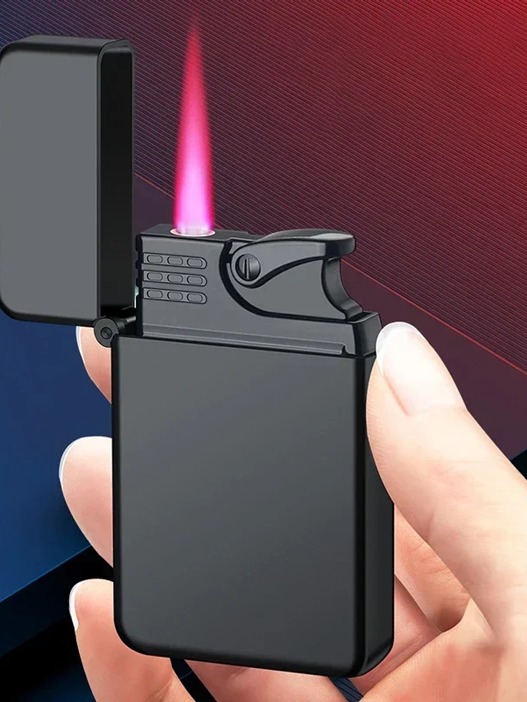 Windproof  Waterproof Metal Lighter Electroplated Dragon Embossed Pattern Red Fire Direct Cigar Lighter Men Smoke Accesoires 1