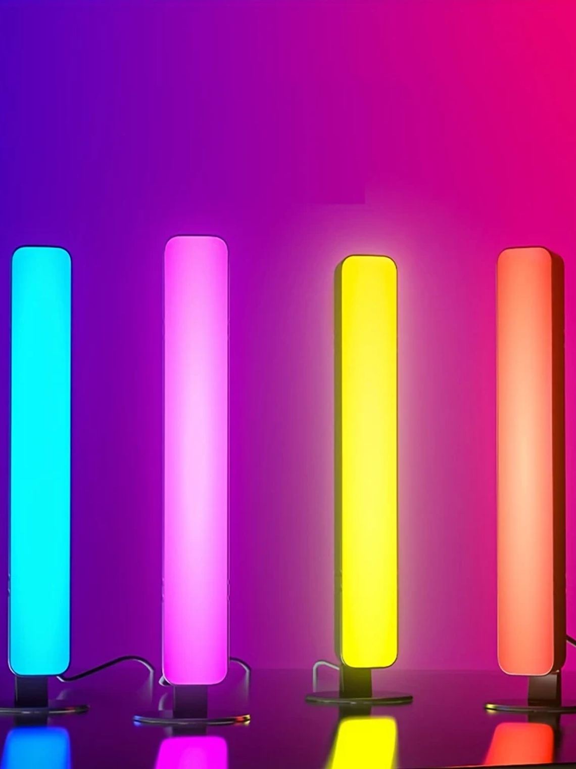 RGB Pickup Light Music Rhythm Lights Upgraded USB Rechargeable Model Christmas Decoration Desktop RGB Light Bar Music Rhythm 5