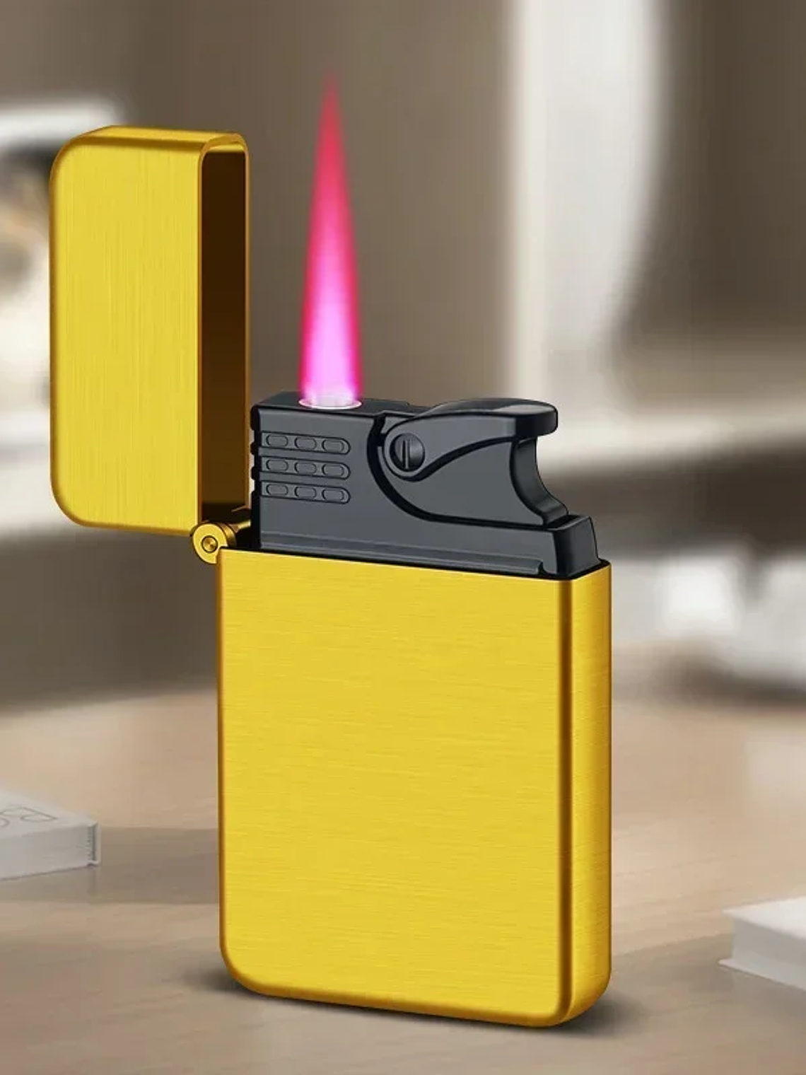 Windproof  Waterproof Metal Lighter Electroplated Dragon Embossed Pattern Red Fire Direct Cigar Lighter Men Smoke Accesoires 6