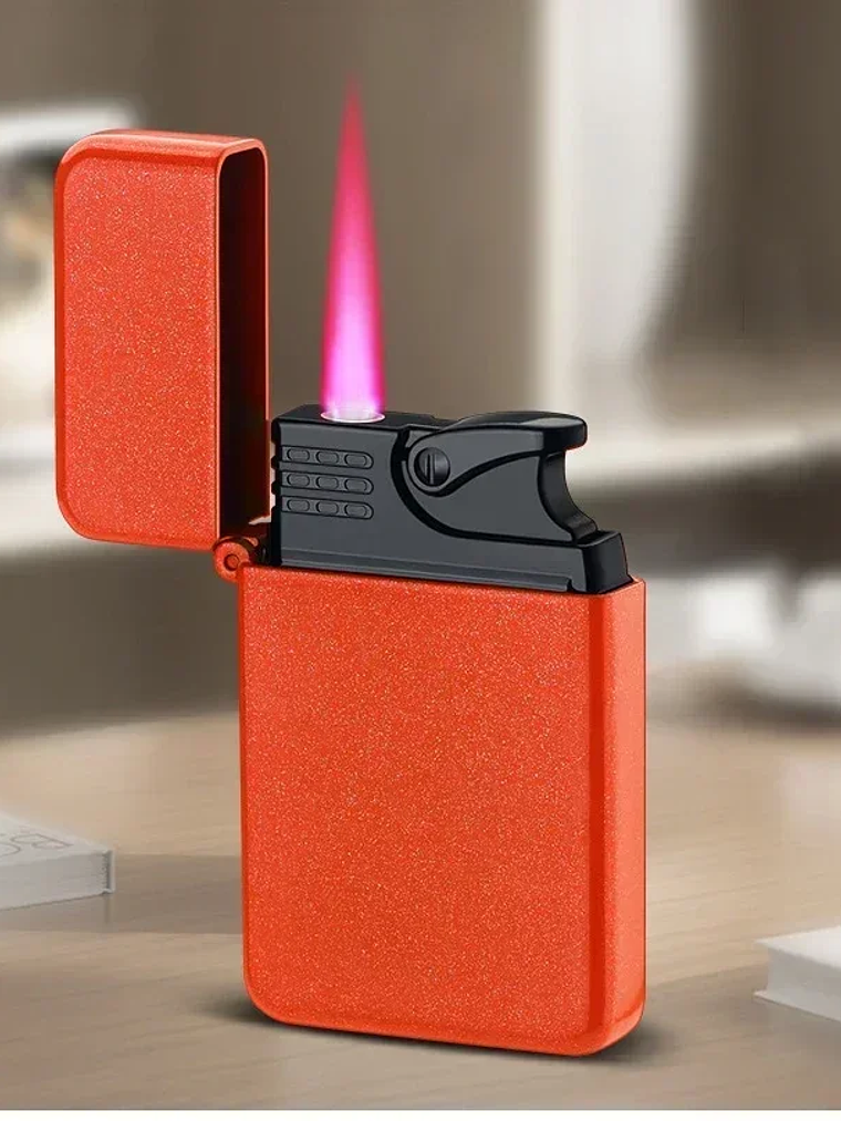 Windproof  Waterproof Metal Lighter Electroplated Dragon Embossed Pattern Red Fire Direct Cigar Lighter Men Smoke Accesoires 7