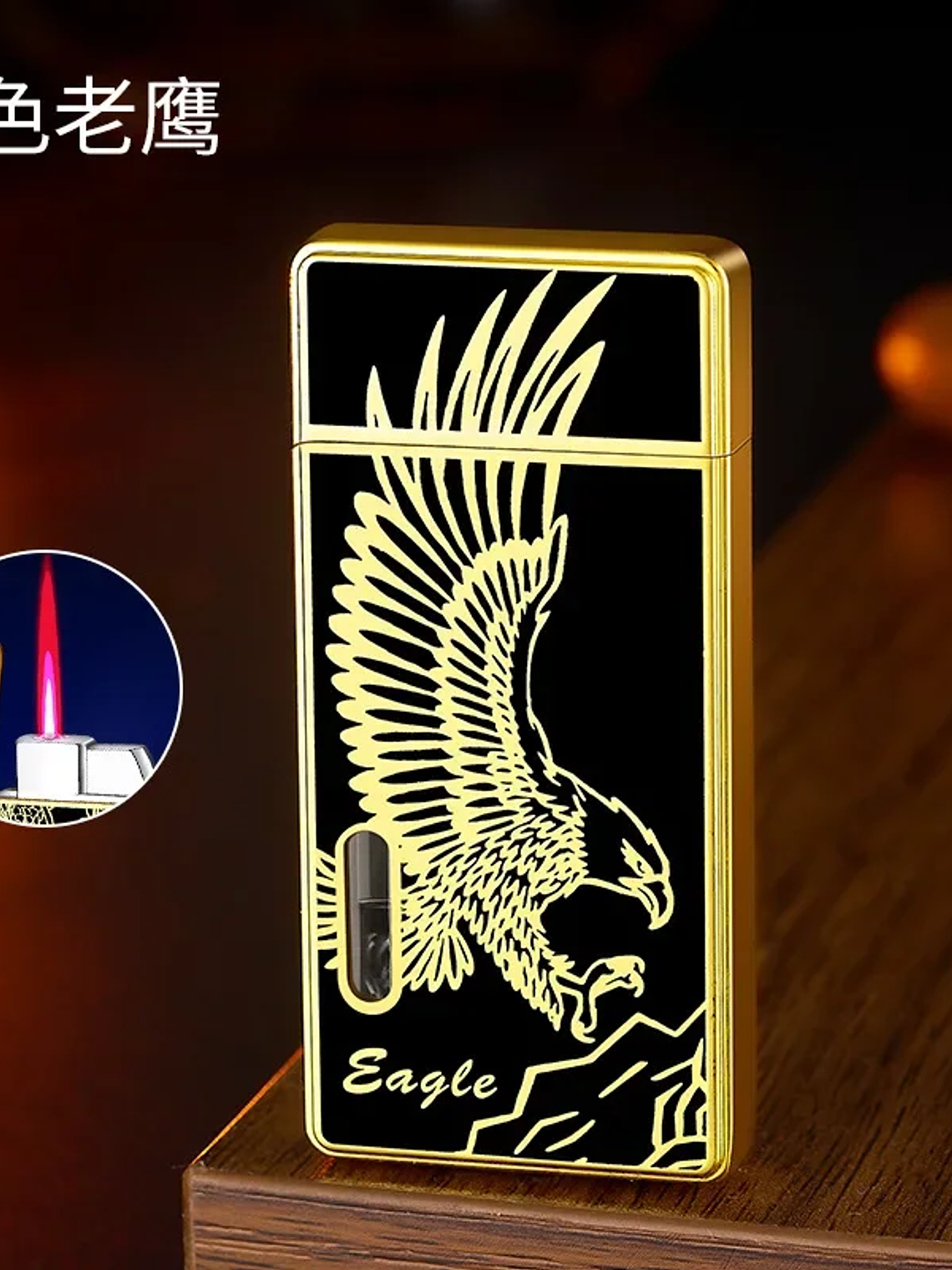 Windproof  Waterproof Metal Lighter Electroplated Dragon Embossed Pattern Red Fire Direct Cigar Lighter Men Smoke Accesoires 11
