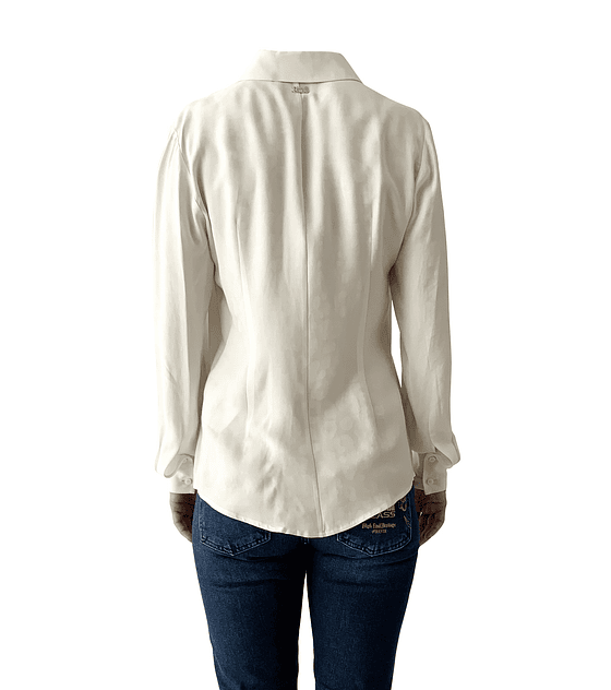 Camisa blanco crema Cavalli