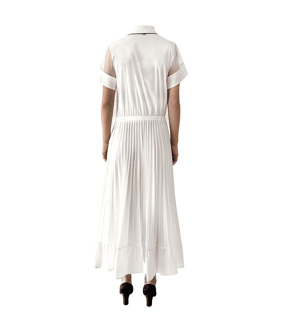 Vestido camisero blanco Cavalli
