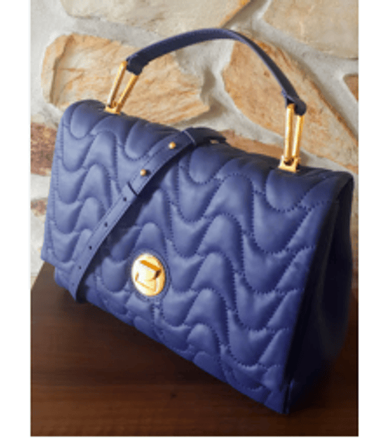 Cartera Matelasse Azul 