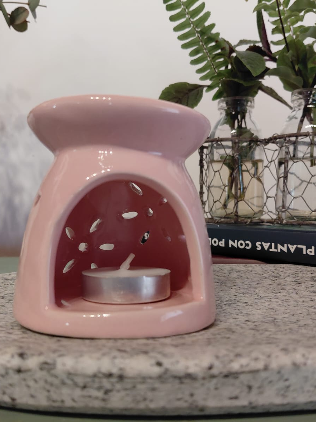 Difusor Cerámica Rosado 1