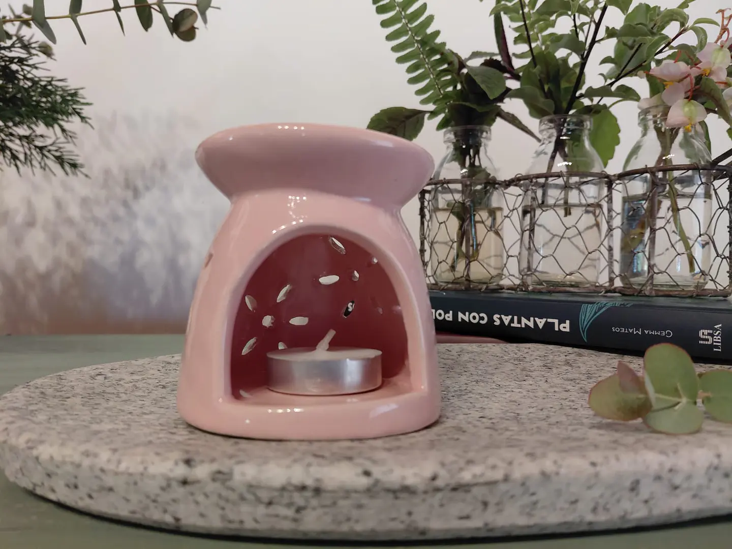 Difusor Cerámica Rosado 1