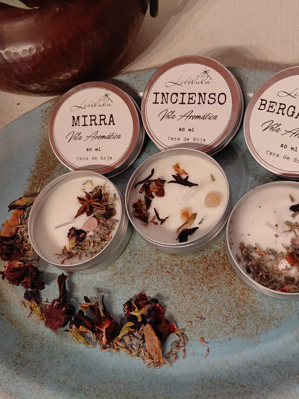 Vela en Lata + Adornos 1