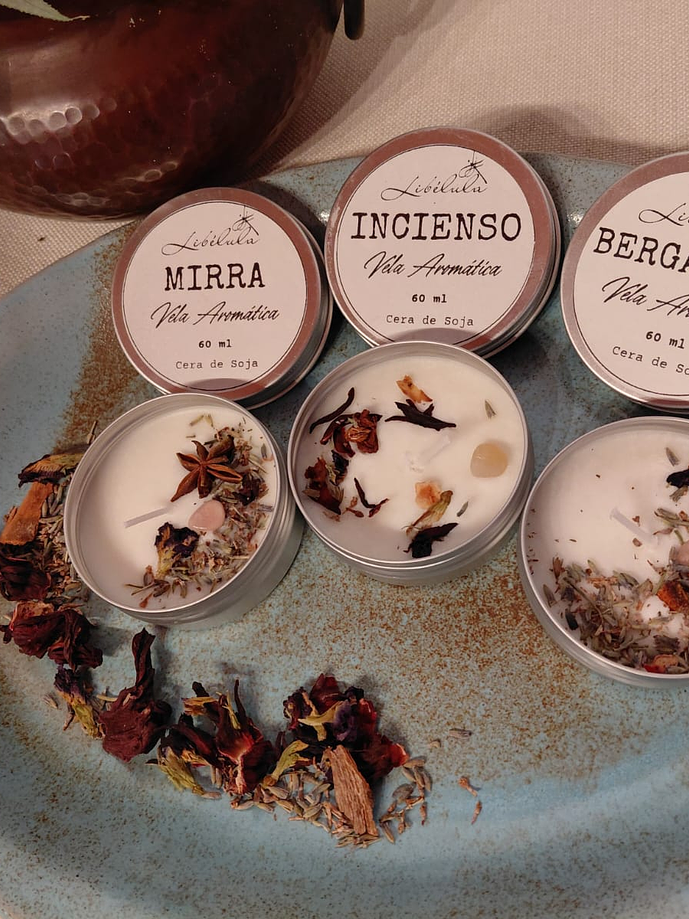 Vela en Lata + Adornos 1