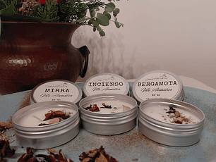 Vela en Lata + Adornos