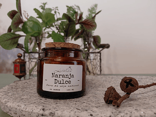 Velas en Frasco de Vidrio tapa corcho