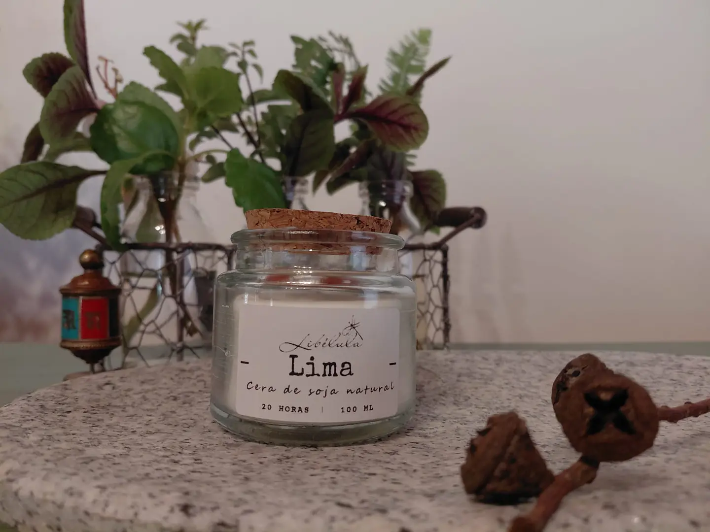 Velas en Frasco de Vidrio tapa corcho 3