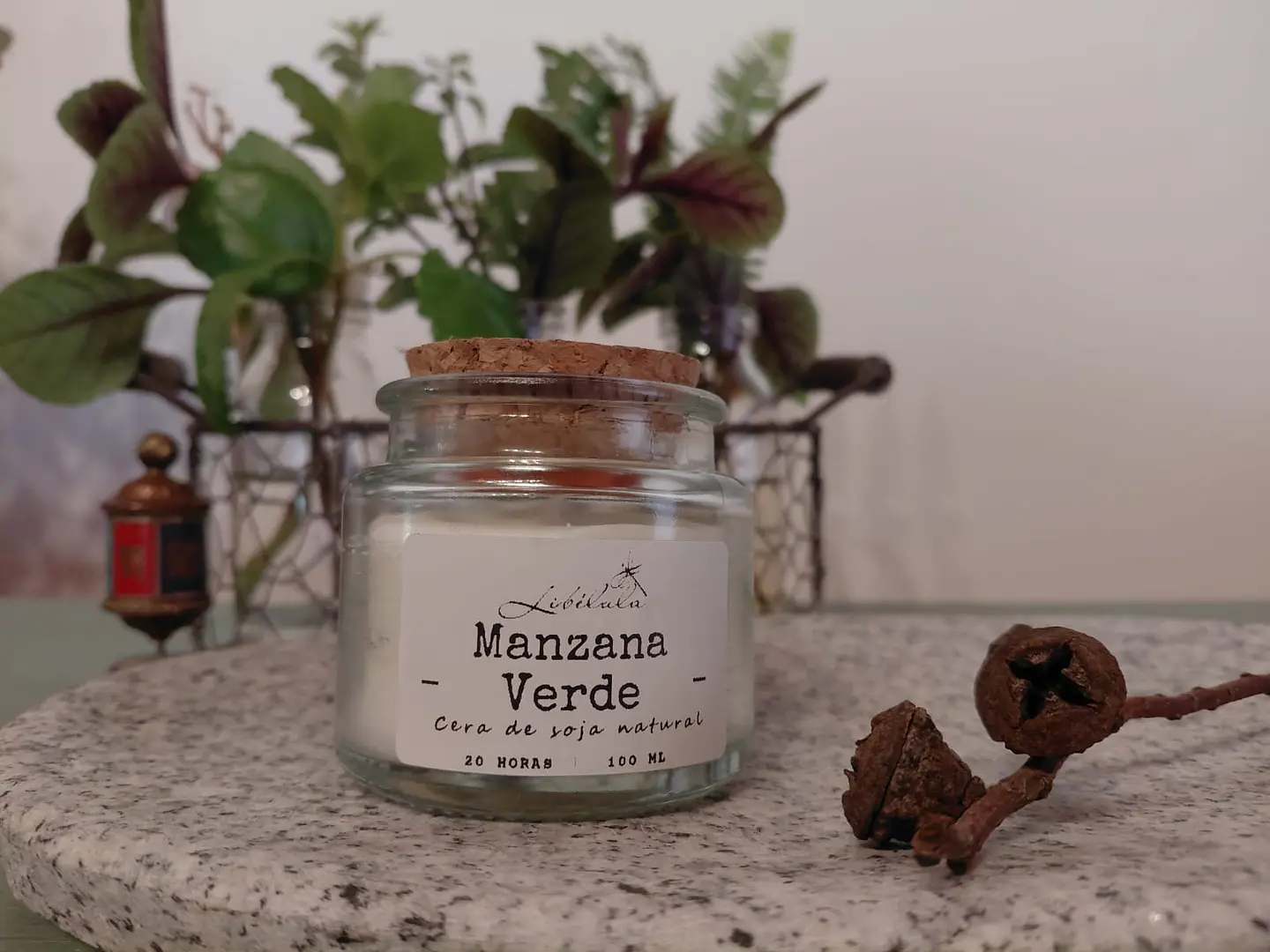 Velas en Frasco de Vidrio tapa corcho 4