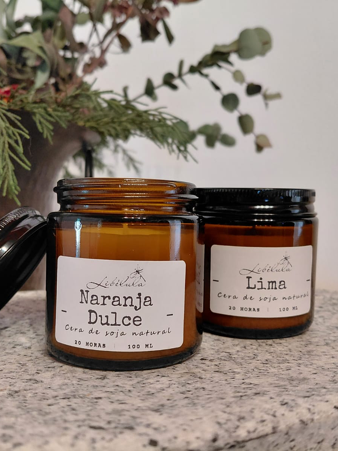 Velas en Frasco de Vidrio tapa metal 1