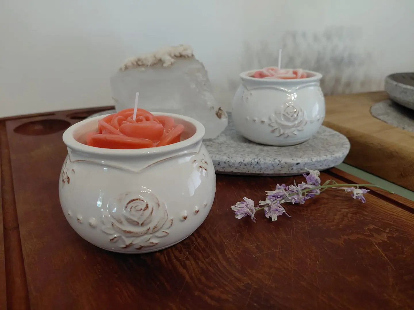 Vela Maceta Flor 1