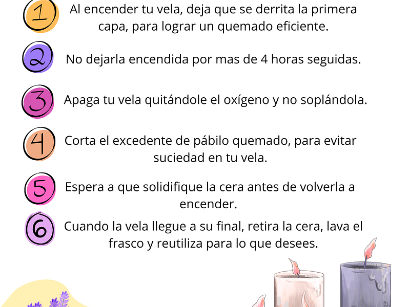 ¿Cómo cuidar mis velas?