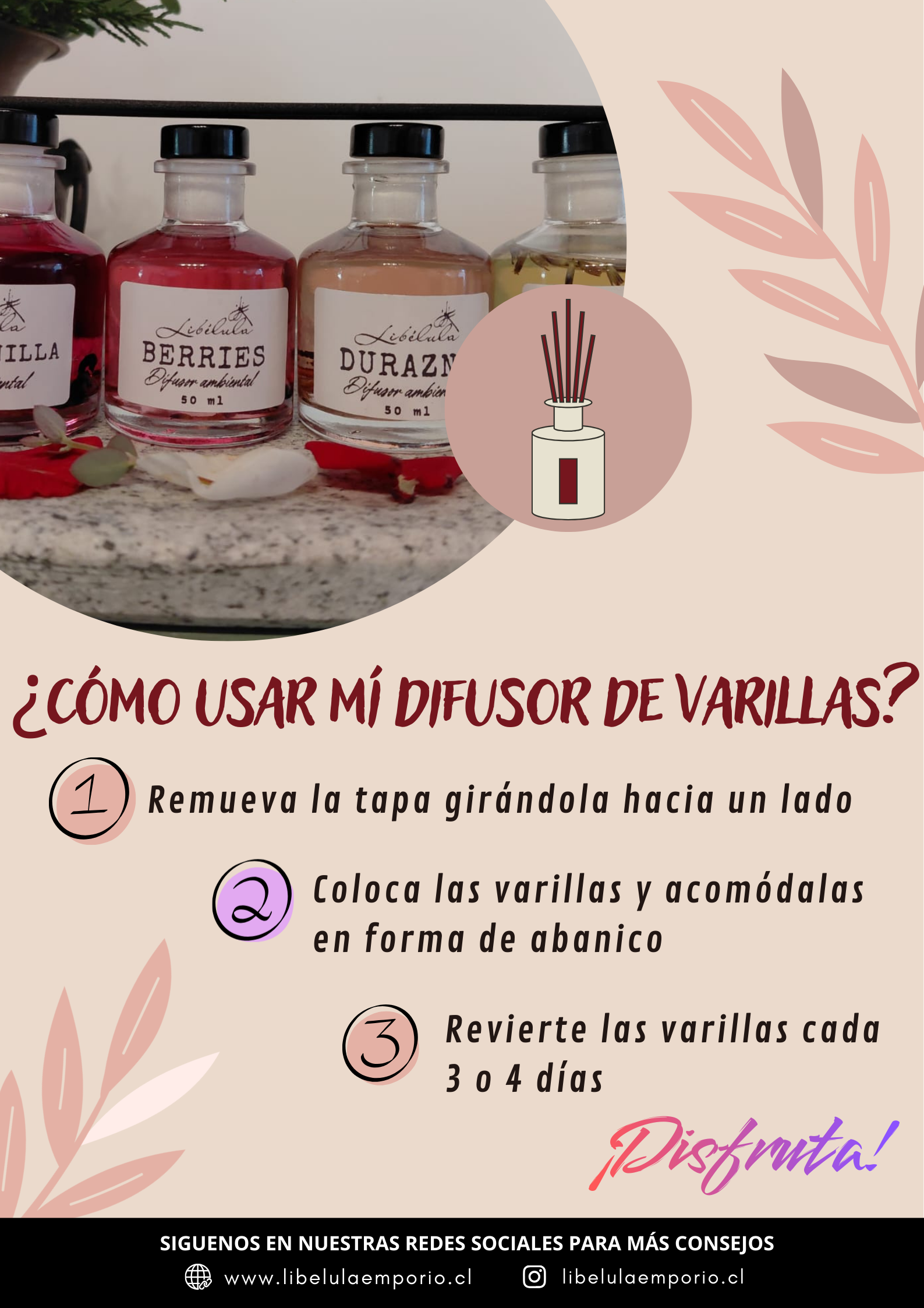 ¿Cómo usar mi Difusor de Varillas?