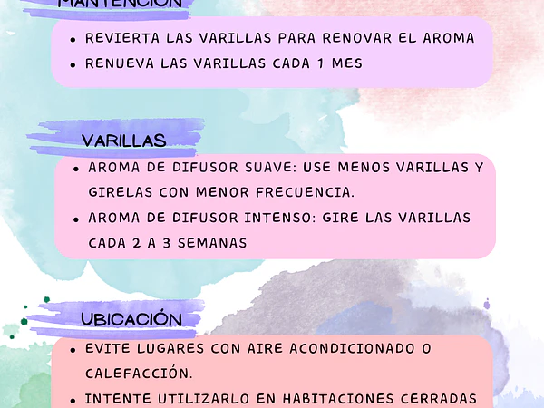 ¿Cómo cuidar mis Difusores de Varillas?