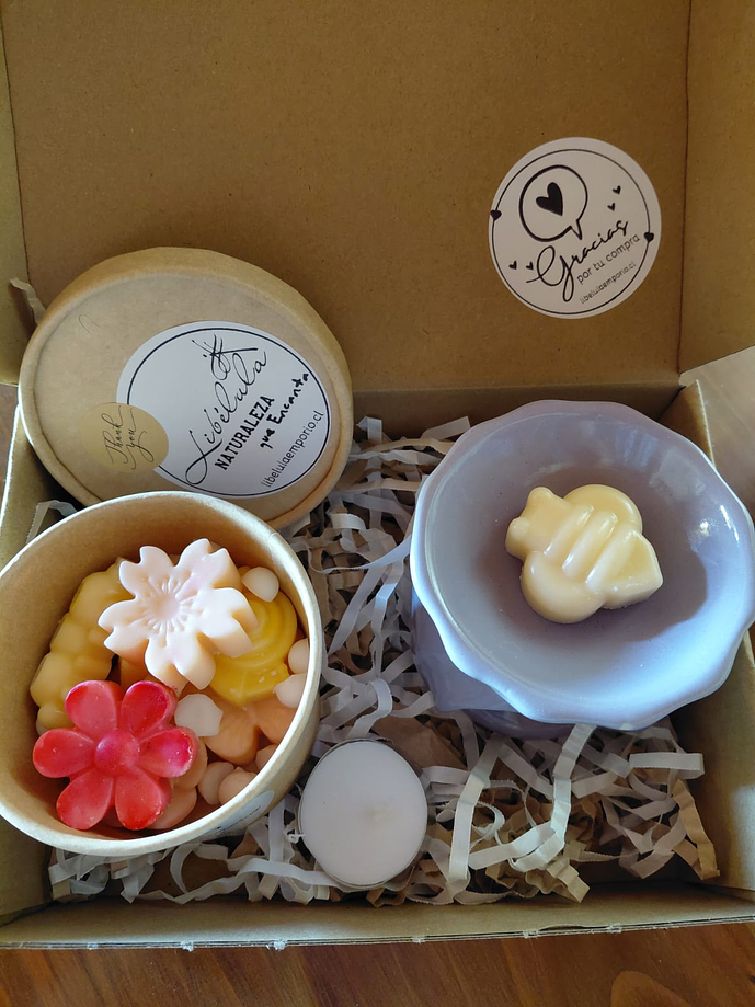 Difusor Cerámica Lila + Bombones Aromáticos 2