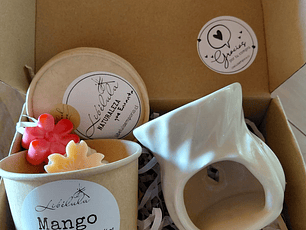 Difusor Cerámica Blanca + Bombones Aromáticos