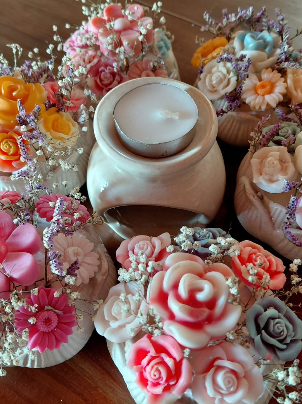 Difusor de Cerámica + Bouquet de flores 1