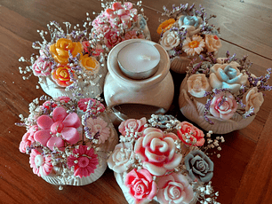 Difusor de Cerámica + Bouquet de flores