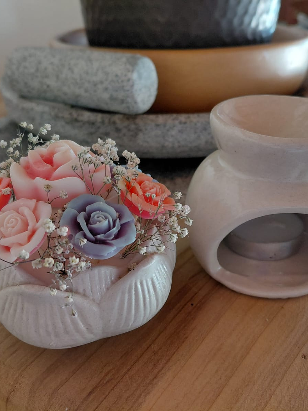 Difusor de Cerámica + Bouquet de flores 3