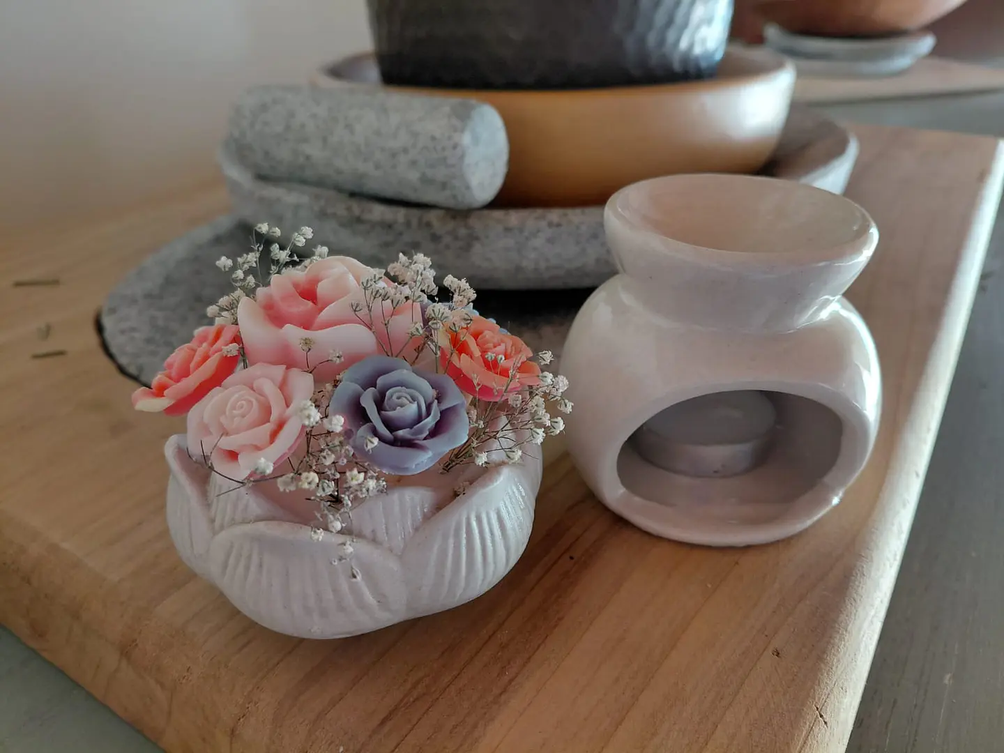 Difusor de Cerámica + Bouquet de flores 3