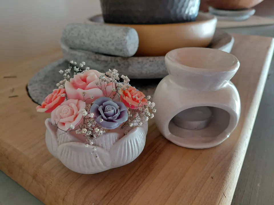 Difusor de Cerámica + Bouquet de flores 3
