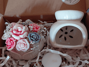 Difusor de Cerámica + Bouquet de flores