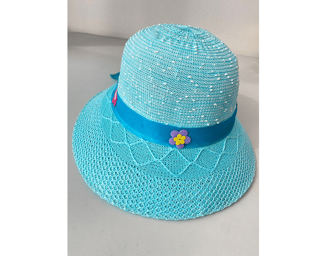 Sombreros niña flores 