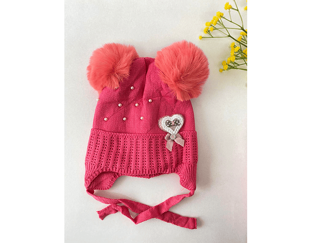 Gorro térmico corazones 