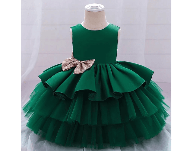 Vestido de Gala Chloe verde 