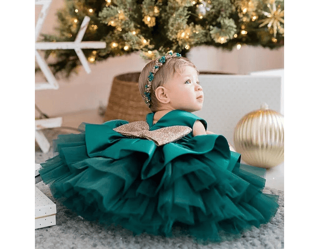 Vestido de Gala Chloe verde 