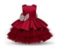 Vestido de Gala Lujo rojo italiano 