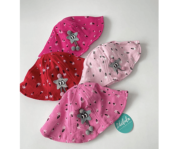 Gorros sol bebe estrellas