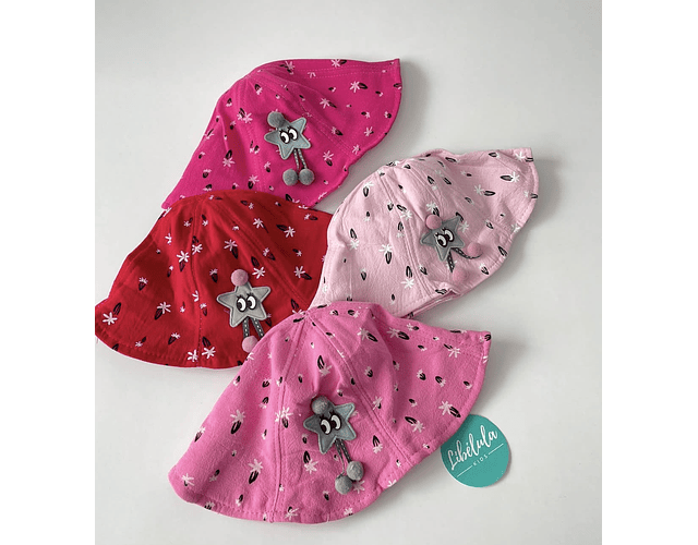 Gorros sol bebe estrellas