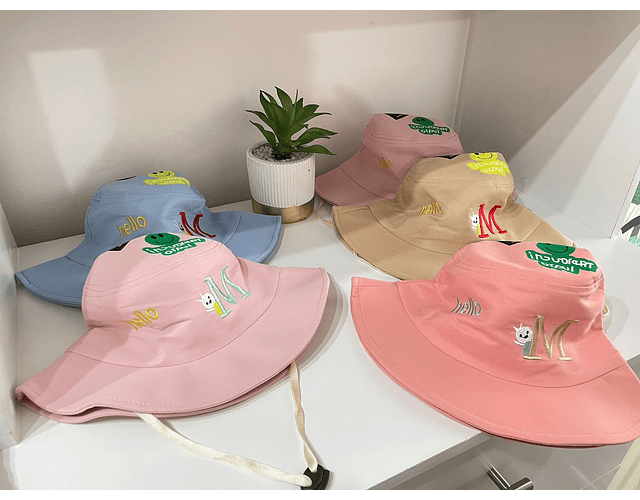 Gorros sol bebe bucket hat 