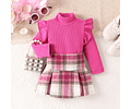 Conjunto cuadrille falda + swetter 