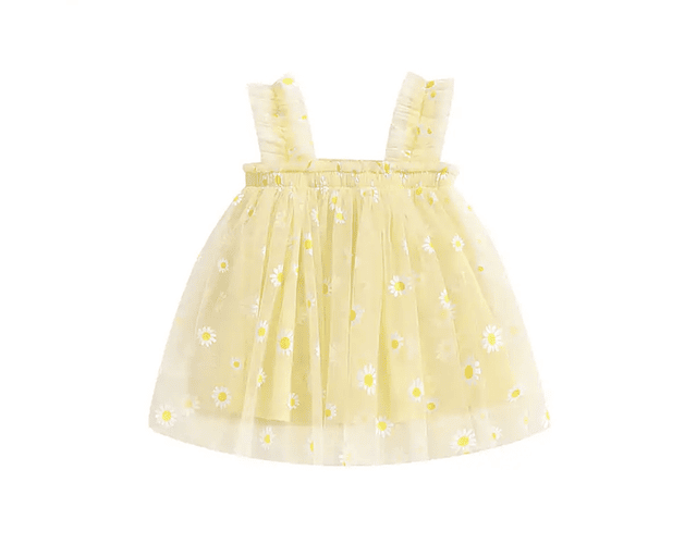 Vestido Rosie margaritas amarillo