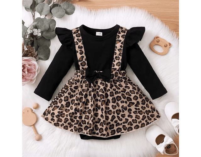 Conjunto enterito Animal print algodón 