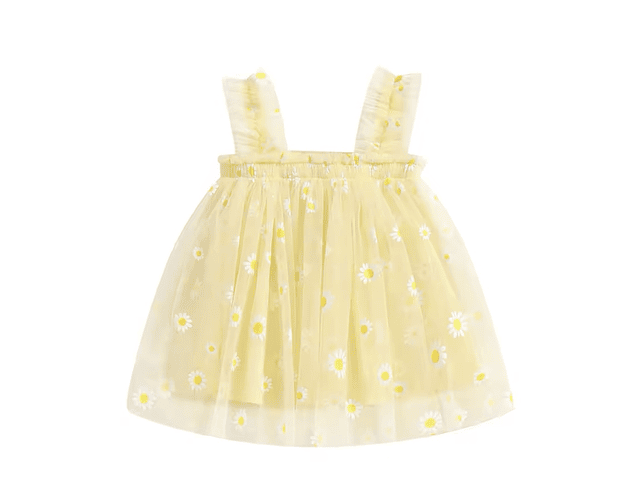 Vestido Rosie margaritas amarillo