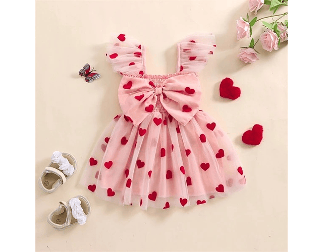 Vestido corazones  san Valentín 