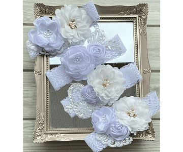 Diademas de gala plumas colores 