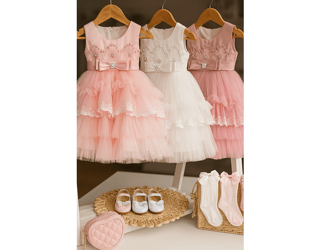 Vestido gala lujo Amelia palo de rosa 